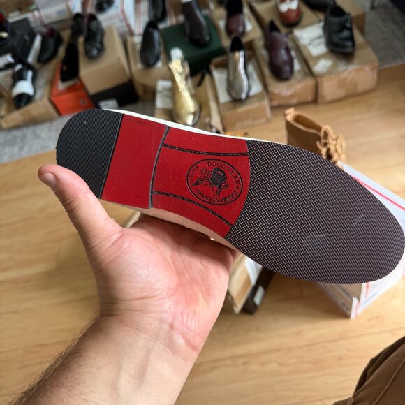 Santimon Mens US 8, 11 Beige Suede Casual Plain Loafers for Formal Occasions Wed - Picture 8 of 13